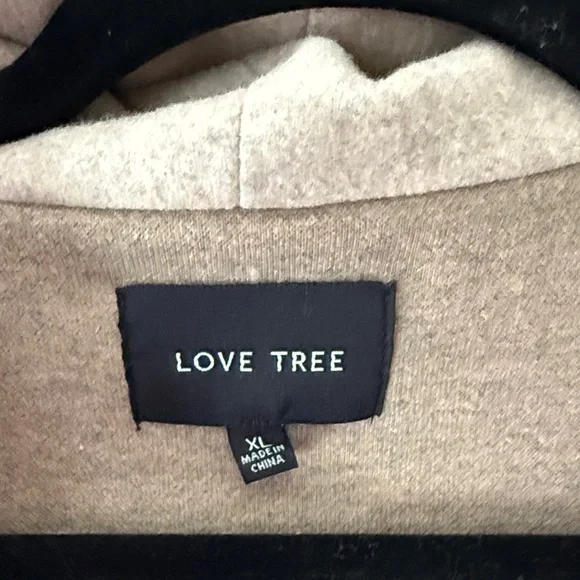 Love Tree Beige Hooded Jacket - Picture 2 of 3